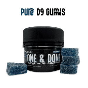 50 mg Delta 9 Blue Raspberry Gummies Bulk